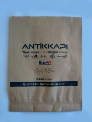 Baskılı kraft kese kağıdı örneği